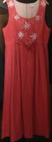 Damen Dirndl Trachten Kleid Oktoberfest Leinen rot Gr. 22 Distler Hessen - Limburg Vorschau