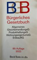 Bürgerliches Gesetzbuch 89. Auflage 2022 Bayern - Fürstenfeldbruck Vorschau