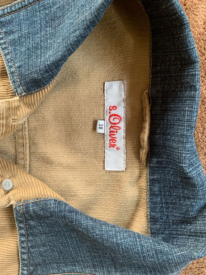 S Oliver jeans cord Jacke M neuwertig in Borkwalde