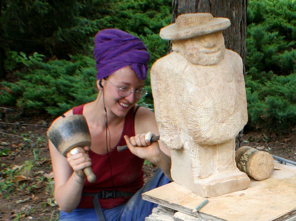 Steinbildhauer Workshop Sommeratelier Kurs nahe Weimar Thüringen in Berlin