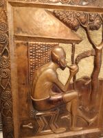 Antikes Kupferbild Kupfer & Fell Kunsthandwerk aus Afrika Nordrhein-Westfalen - Troisdorf Vorschau