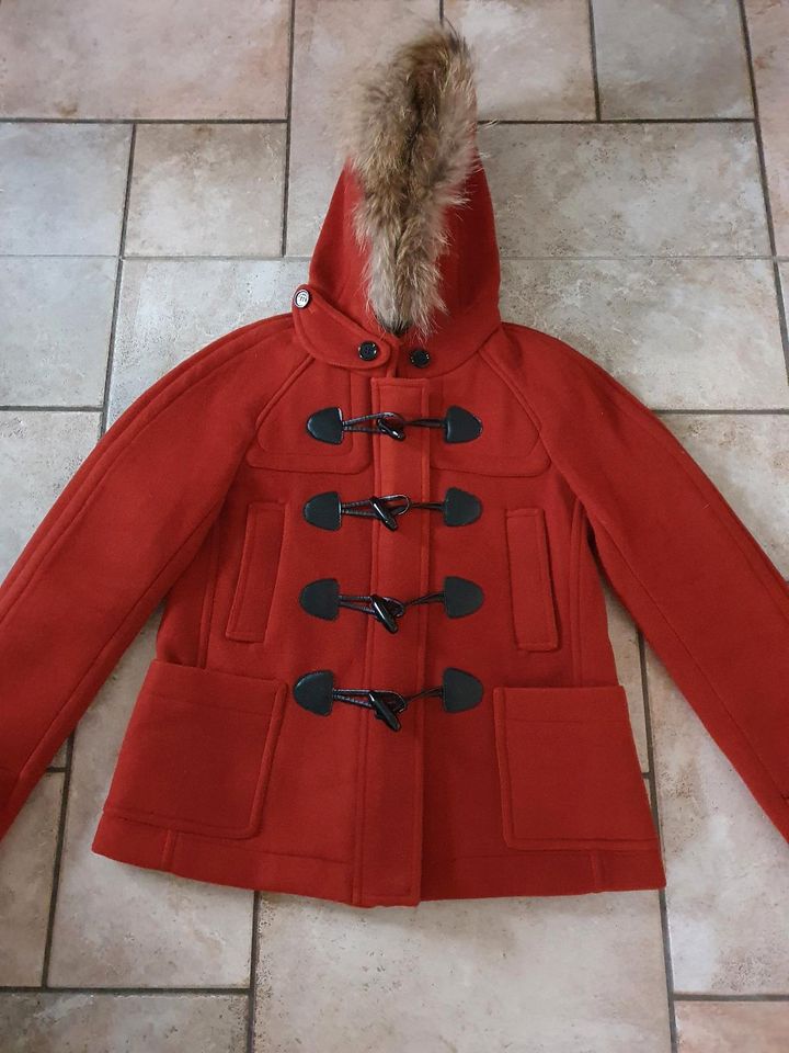 Burberry jacke Gr M 38 40 Winterjacke wolljacke Kapuze in Düsseldorf