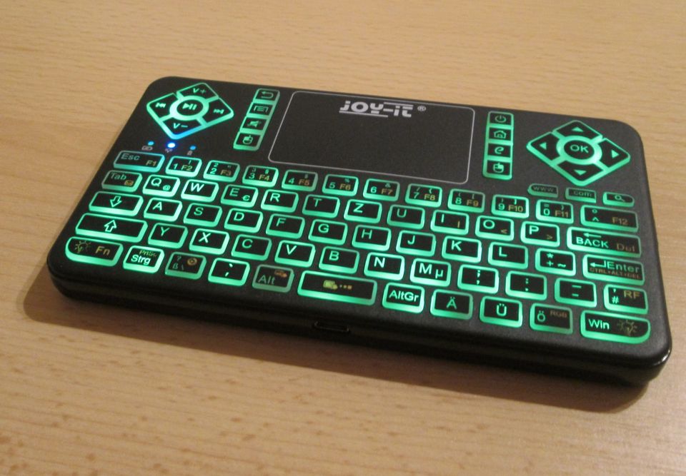 Mini Wireless Funk Tastatur Keyboard Touch jOY-it Beleuchtung RGB in Leinefelde