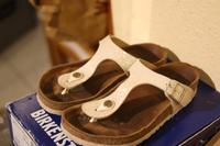 Birkenstock Gizeh snake white in Gr. 37 Rheinland-Pfalz - Hackenheim Vorschau