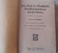 Das Buch der Kunststücke, Gesellschaftsscherze und Probleme Niedersachsen - Herzberg am Harz Vorschau