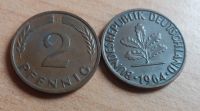 Geburtstags Münzen 2 Pfennig 1964 zum 60. Geburtstag Baden-Württemberg - Rottenburg am Neckar Vorschau