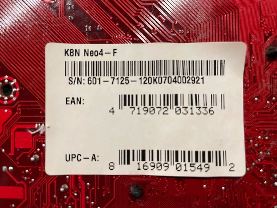 MSI K8N Neo4-F Mainboard Socket 939, AMD Athlon 64, Radeon AX4830 in Düsseldorf