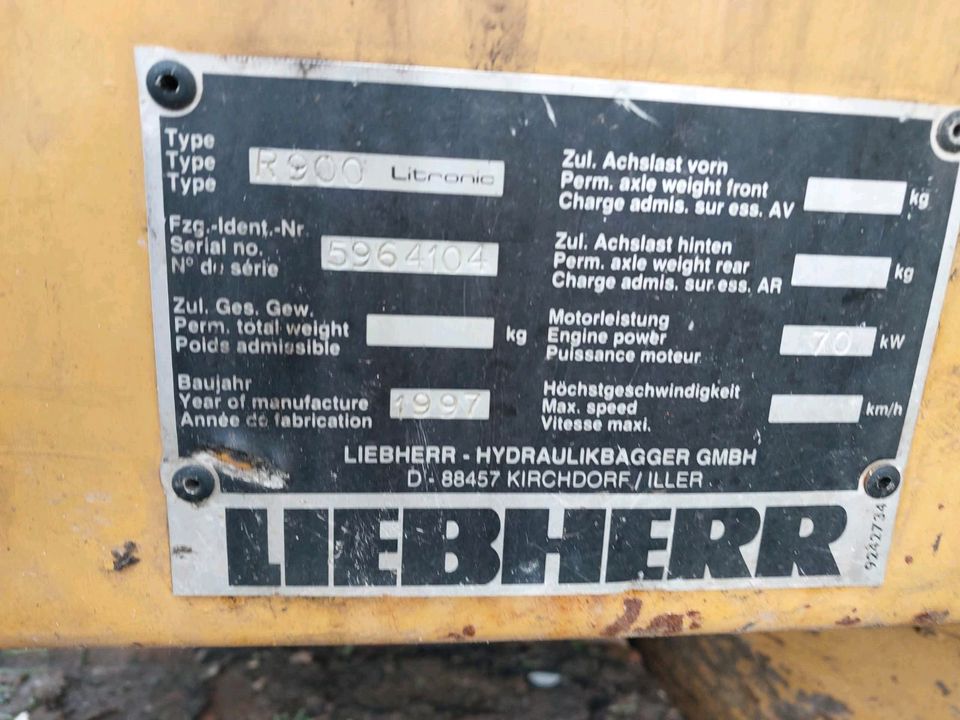Kettenbagger Liebherr in Osterstedt