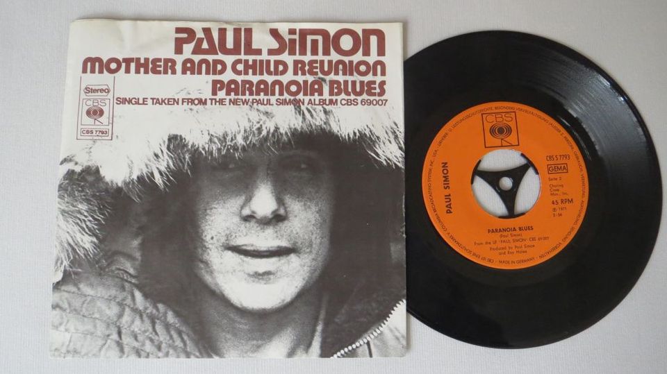 Paul Simon  Mother and Child Reunion   7" Single in Essen