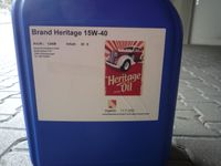 Heritage Oil Oldtimer Motorenöl 15w 40 20 Liter Baden-Württemberg - Hildrizhausen Vorschau