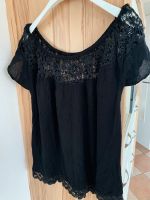 Bluse schwarz Gr. 38 mit Spitze Only Bayern - Maisach Vorschau