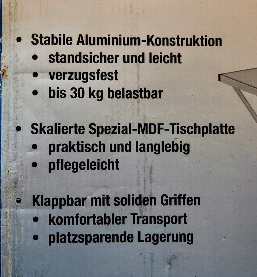 Tapeziertisch 2 Stück MEROX Aluminium Tapeziertische 298x60cm in Groß-Umstadt