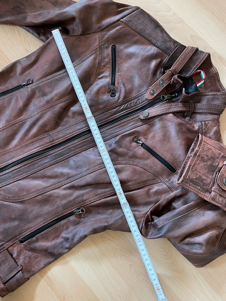 Lederjacke - sehr weich - braun - 100% Leder - Vera Pelle in Varel