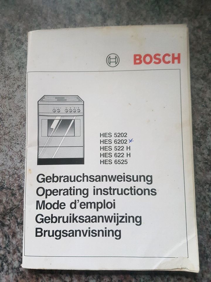 Bosch Herd Gebrauchsanweisung in Ellwangen (Jagst)