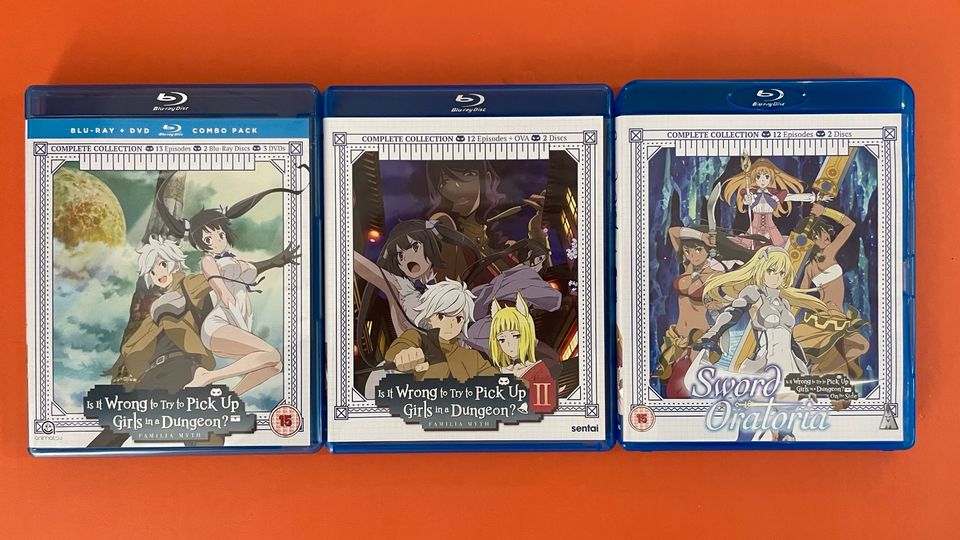 Is It Wrong To Pick Up Girls In a Dungeon? Anime Bluray S. 1-3 EN in Norderstedt