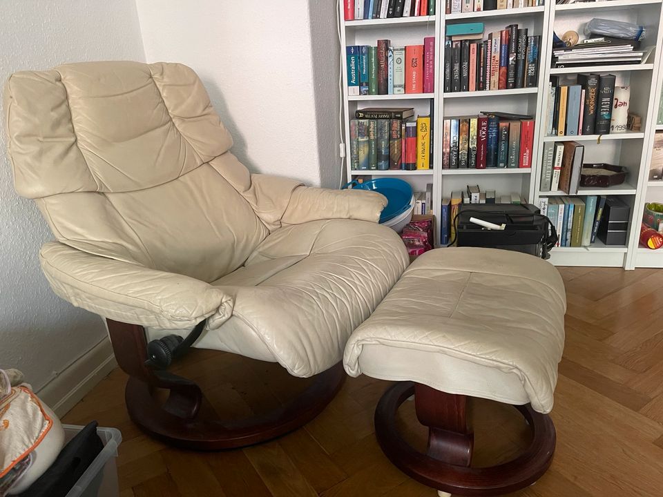 Stressless Sessel Chair Beige mit dunklen Fuß in Hamburg