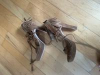 Sandalen Barcelona Gr. 39 neu Velour Leder Bayern - Kempten Vorschau
