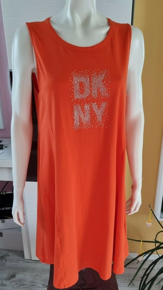 Orig. DONNA KARAN NEW YORK Kleid Gr.L orange in Kiel