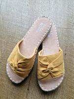 bullboxer sandalen pantoletten knoten gelb Senfgelb neu! 39 Niedersachsen - Achim Vorschau