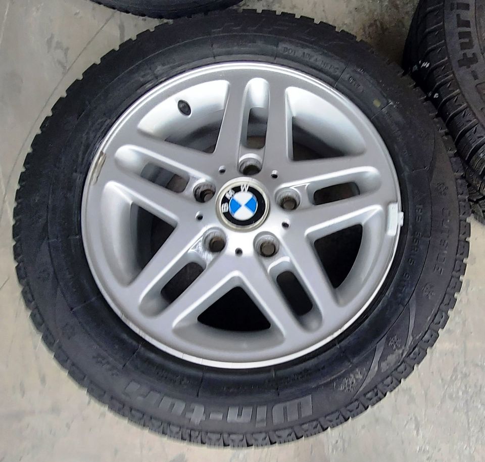 4x Hankook M+S Reifen 195/65 R15 auf orig. BMW Felgen in Erlensee