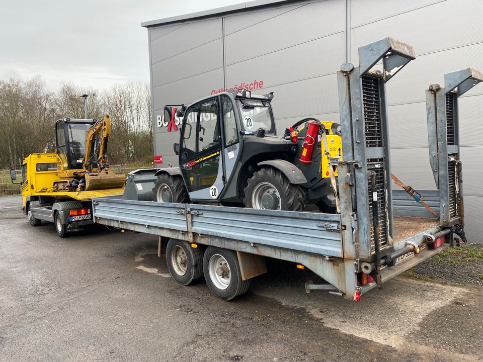 Transporte Abschleppdienst Auto + Baumaschinentransporte in Springe