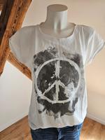 edc Damen Shirt Gr. S weiß grau Peace Brandenburg - Spremberg Vorschau