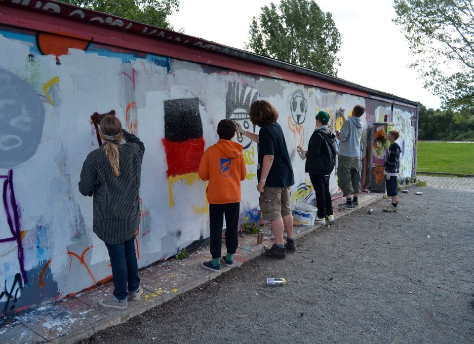 Teambuilding-GRAFFITI-Workshops Geburtstage od. Messe-Gestaltung in Berlin