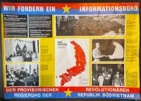 Politisches Plakat "Informationsbüro rev. Rep. Süd-Vietnam" Niedersachsen - Springe Vorschau