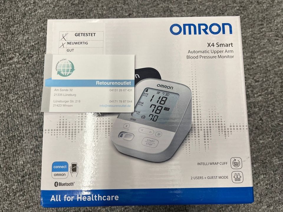 OMRON X4 Smart - Automatisches Blutdruckmessgerät in Lüneburg