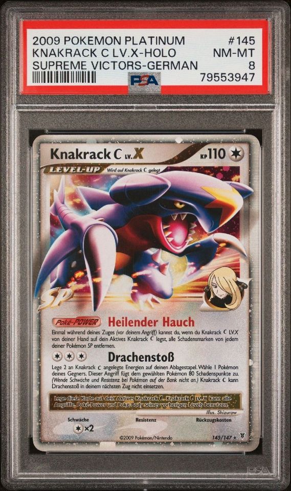 Pokemon Knackrack C LV. X Platin/DP PSA8 Deutsch in Kiel