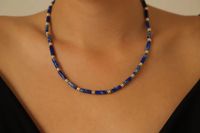 Blaue Halskette blau gold Beads Perlen Halskette Nordrhein-Westfalen - Hürth Vorschau
