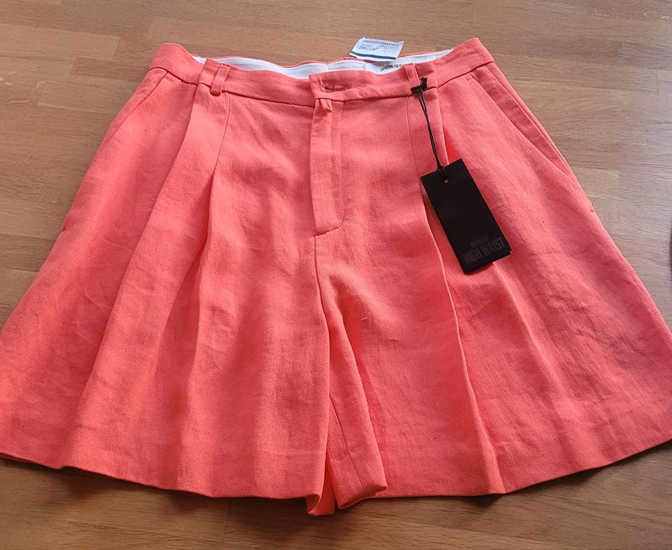 Drykorn High Waist Leinen Shorts Gr.29(36-38)orange NEU in Osnabrück