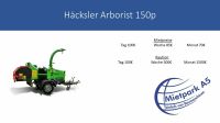 Mieten Häcksler Arborist 130p Hessen - Mücke Vorschau