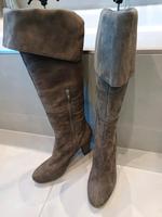Café Noir Langschaft Stiefel Nubukleder 39 grau Nordrhein-Westfalen - Löhne Vorschau