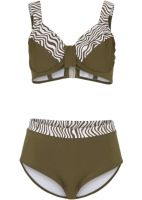 Minimizer Bikini bonprix collection Oliv Weiß Print Cup D 42 NEU! Ricklingen - Mühlenberg Vorschau