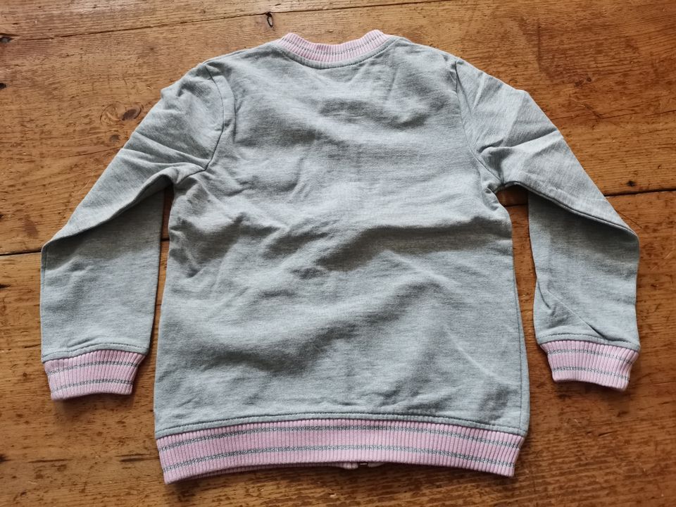 Pullover sweater Grau rosa 110/116 kids in Dresden