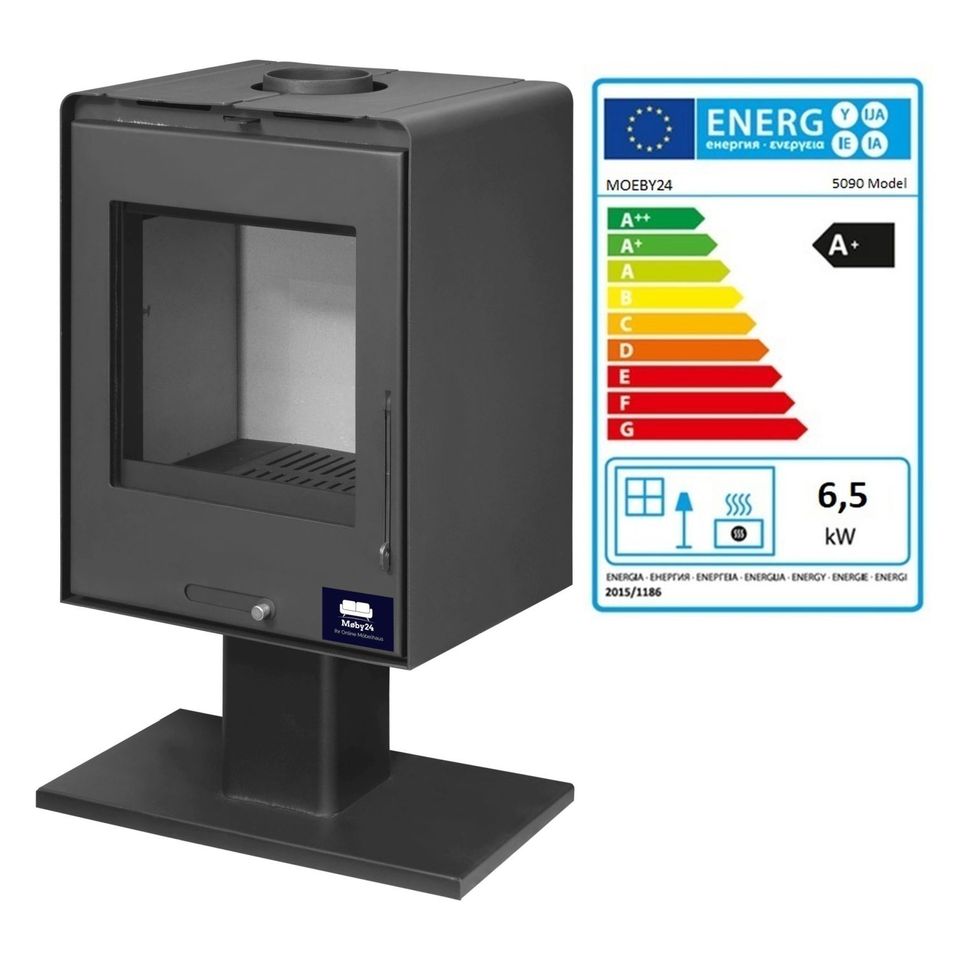 Design-Kaminofen Klassik Kamin Ofen Kaminofen EcoDesign 6,5kW EEK A+ 130mm in Gelsenkirchen