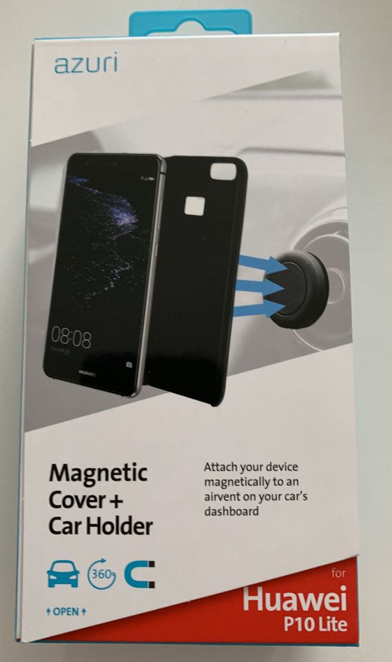 azuri Magnetic Cover + Car Holder Halterung für Huawei P10 lite in Illingen