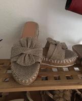 ungetragene Jute Sandalen Sandalette Keilabsatz Leineoptik 39 Schleswig-Holstein - Rendsburg Vorschau