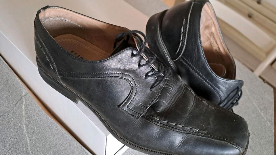 Dockers Lederschuh Herrenschuhe schwarz 43 in Sonnenberg-Winnenberg