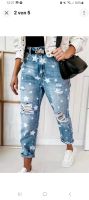 Neu Plus Size Street Style Jeans, Stretch Destroyed Stars *Neu Baden-Württemberg - Rottweil Vorschau