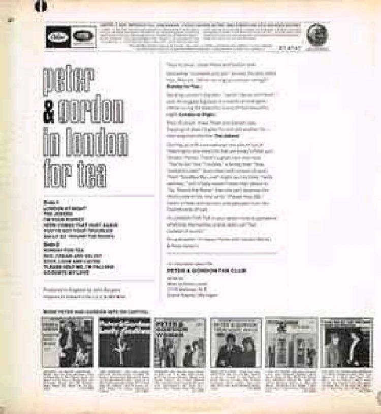 Peter & Gordon ‎– In London For Tea Vinyl Schallplatten LPs in Sayda