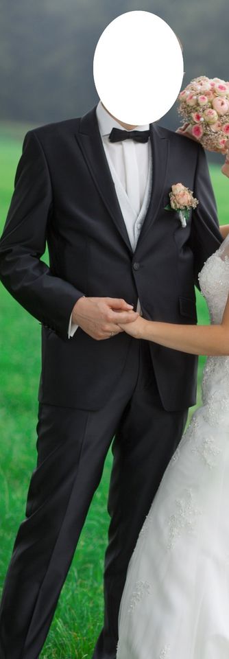 Hochzeitsanzug von Wilvorst *Größe 98* in edlem schwarz in Nottuln