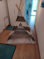 Spielzelt Tipi Kinder Zelt grau weiß gestreift Thüringen - Jena Vorschau