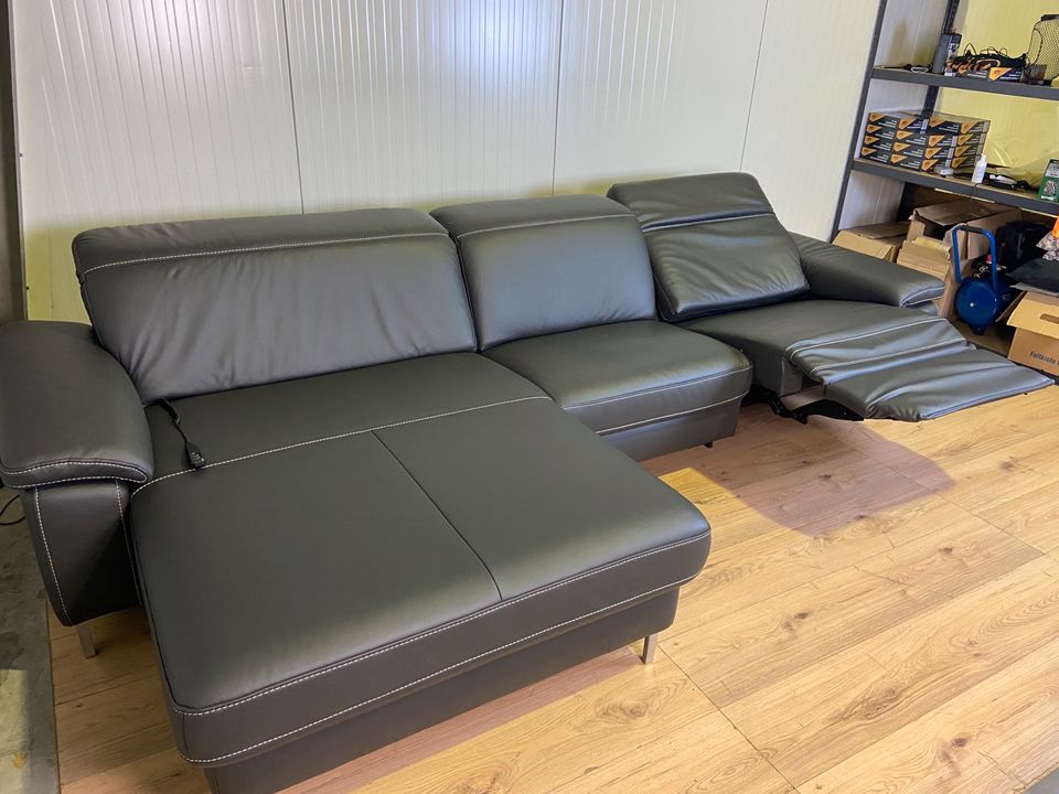 Ledersofa Hukla Hocker Ledercouch Sofa Couch Ecksofa Lederecksofa in Paderborn