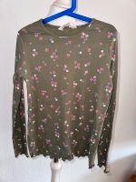 H&M geripptes Sweatshirt khaki Blumen in 134-140 Nordrhein-Westfalen - Siegburg Vorschau