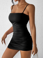 Schmales Spaghetti-Kleid in schwarz Bayern - Bogen Niederbay Vorschau