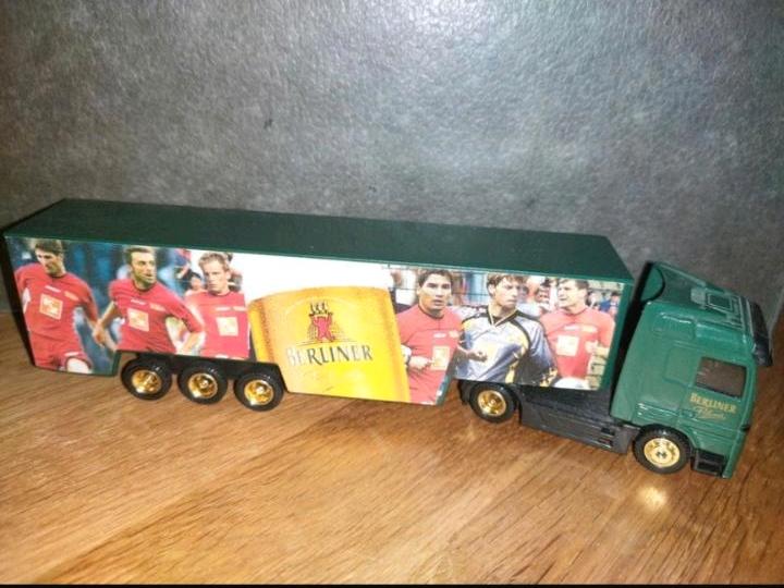 1.FC Union Berlin Bier Lkw Berliner Pilsner Nikol, Baumgart, FCU in Berlin