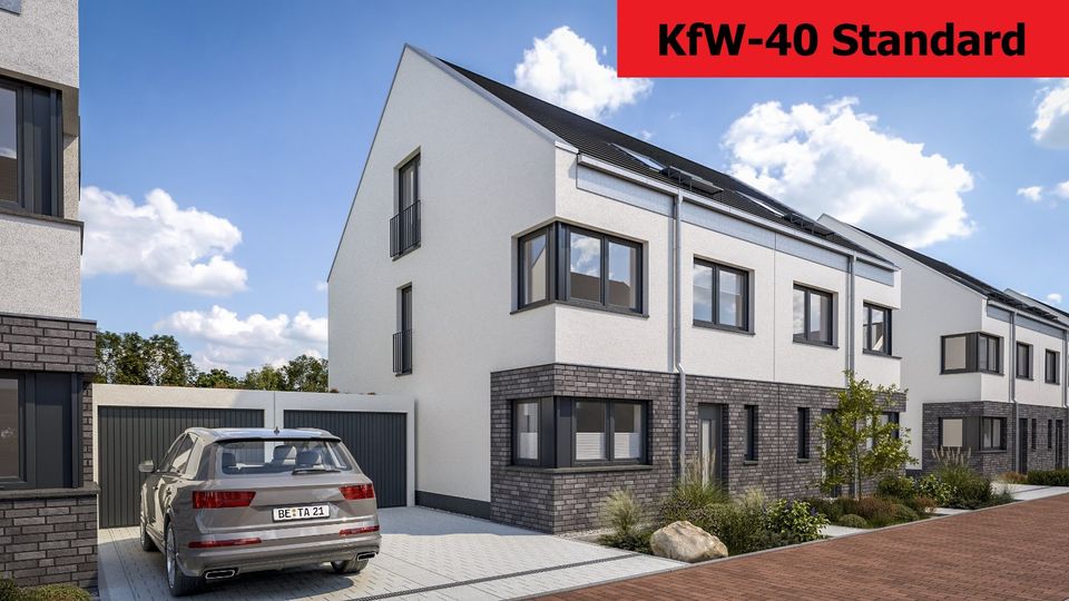 KfW-40 Neubau - Doppelhaushälfte mit Teilklinker und großem Kaufgrundstück in Schwerte