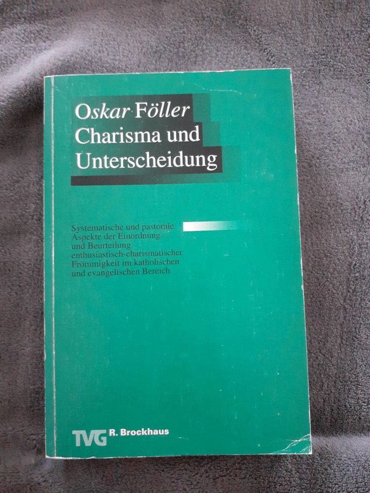 Charisma und Unterscheidung,  Oskar Föller,  systematische Theolo in Mühlacker